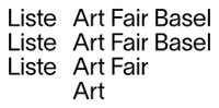 Liste Art fair Coming soon 2026