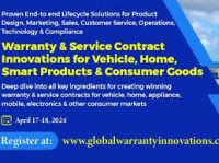 Warranty & Service Contract Innovations for Vehicle, Smart Products & Consumer Goods TBA 2027